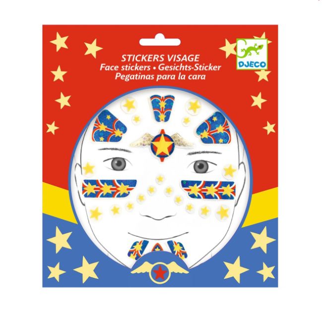 Djeco Naljepnice za lice Superheroj