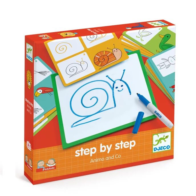 Djeco Crtanje korak po korak-Životinje