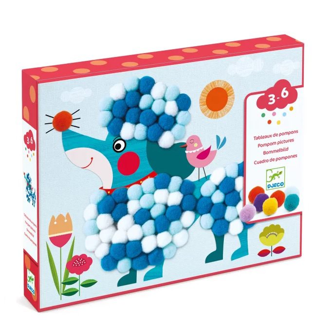 Djeco Kreativni set s pom ponima Psić