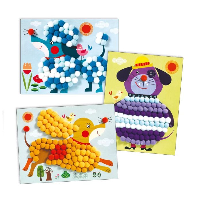 Djeco Kreativni set s pom ponima Psić - Slika 2