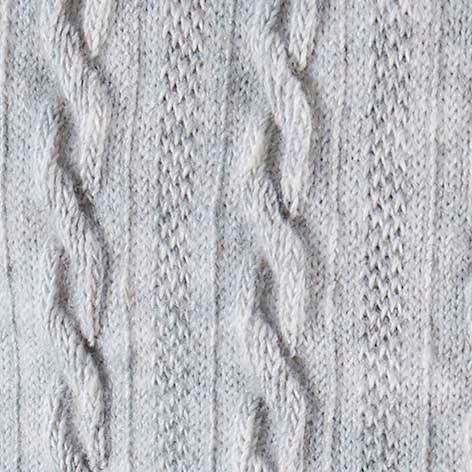 Štramplice sa pletenim uzorkom sive - Slika 2