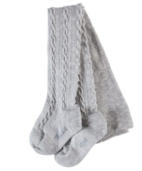 Štramplice sa pletenim uzorkom sive