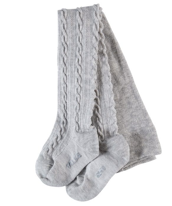 Štramplice sa pletenim uzorkom sive