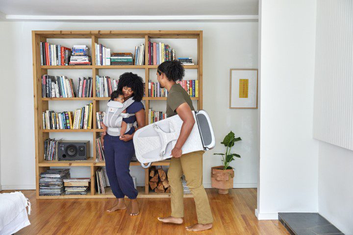 Ergobaby Evolve ležaljka 3u1 - Light Grey - Slika 8