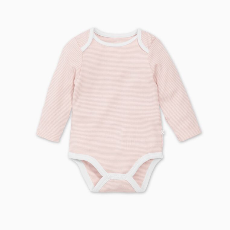 Baby MORI Bodi dugih rukava Blush Stripe