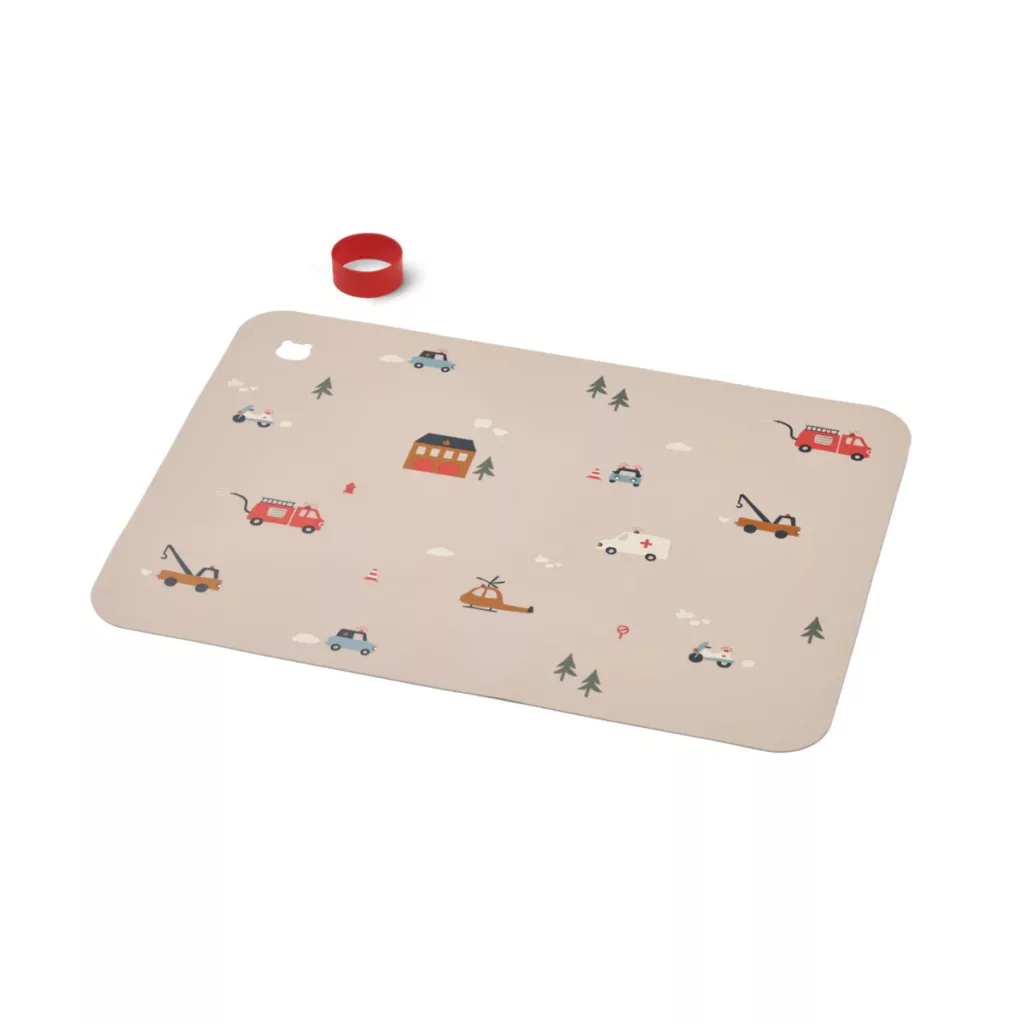 Liewood Silikonski podložak Vozila