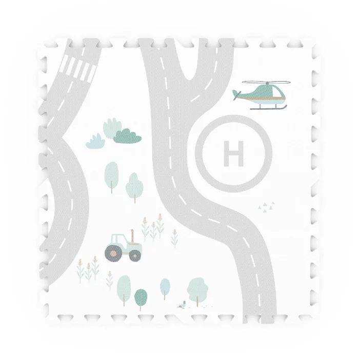 Podloga za igru/puzzle - Cesta (120 x 180 cm)