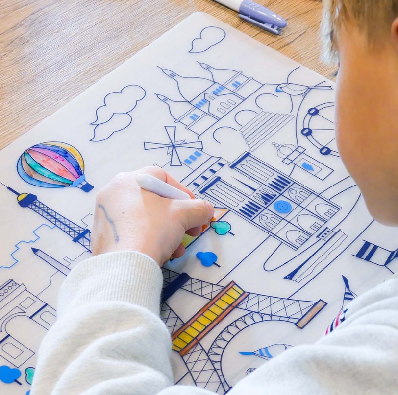 Super Petit silikonska podloga Paris + narukvica +5markera - Slika 2