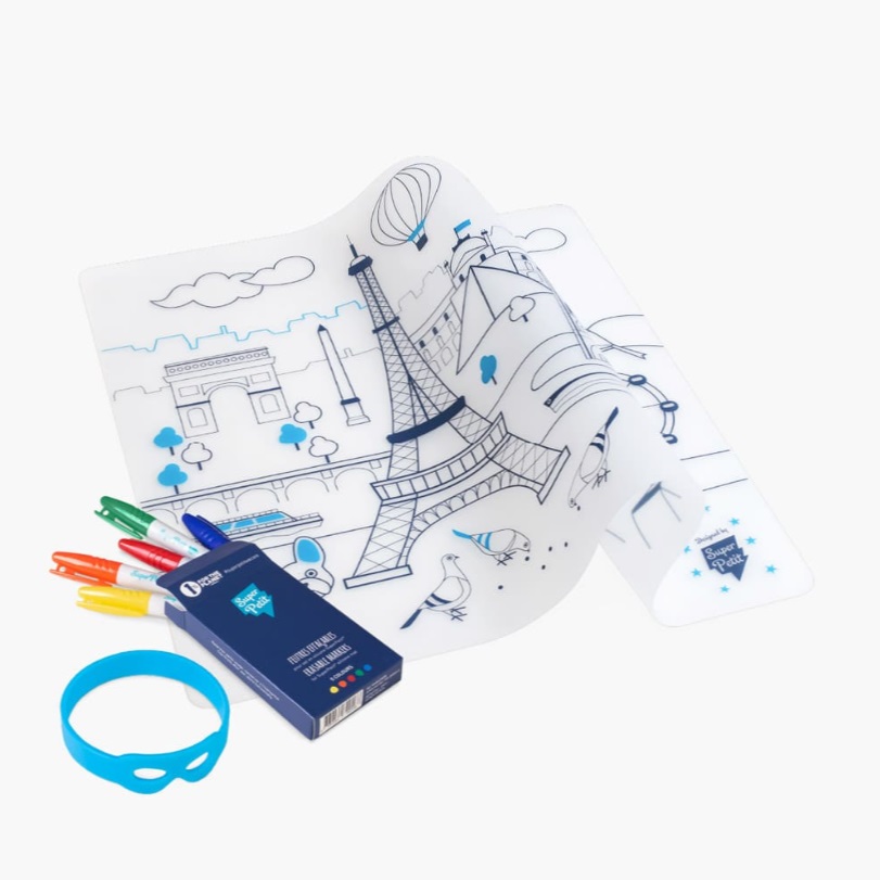 Super Petit silikonska podloga Paris + narukvica +5markera - Slika 5