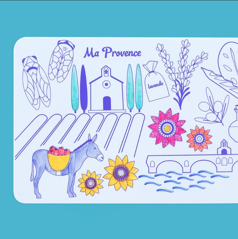 Super Petit MINI silikonska podloga PROVANCE + 4markera - Slika 2