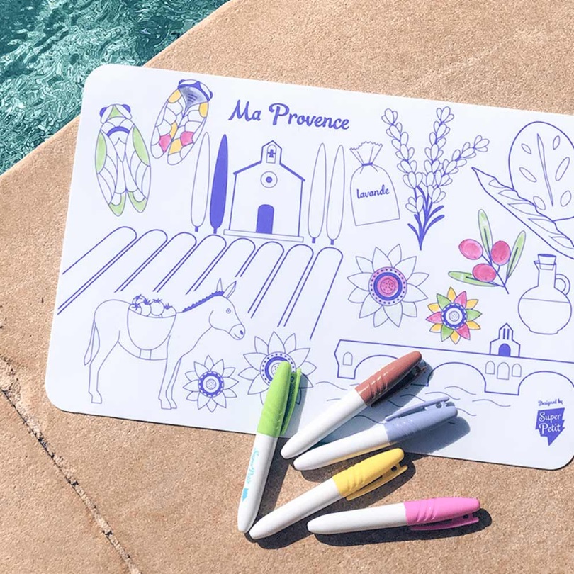 Super Petit MINI silikonska podloga PROVANCE + 4markera - Slika 3