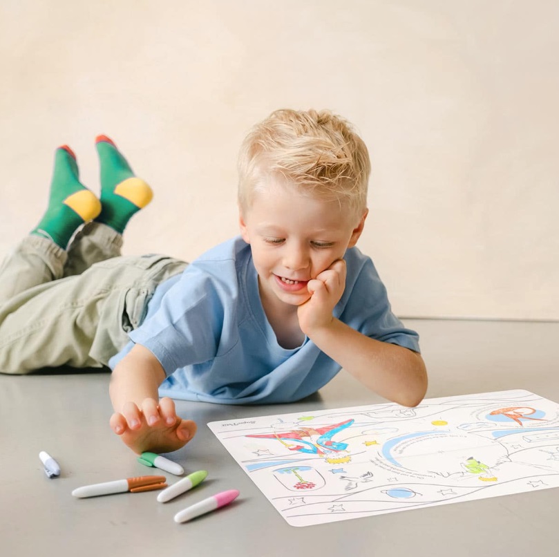 Super Petit silikonska podloga MALI PRINC + 5 markera - Slika 3