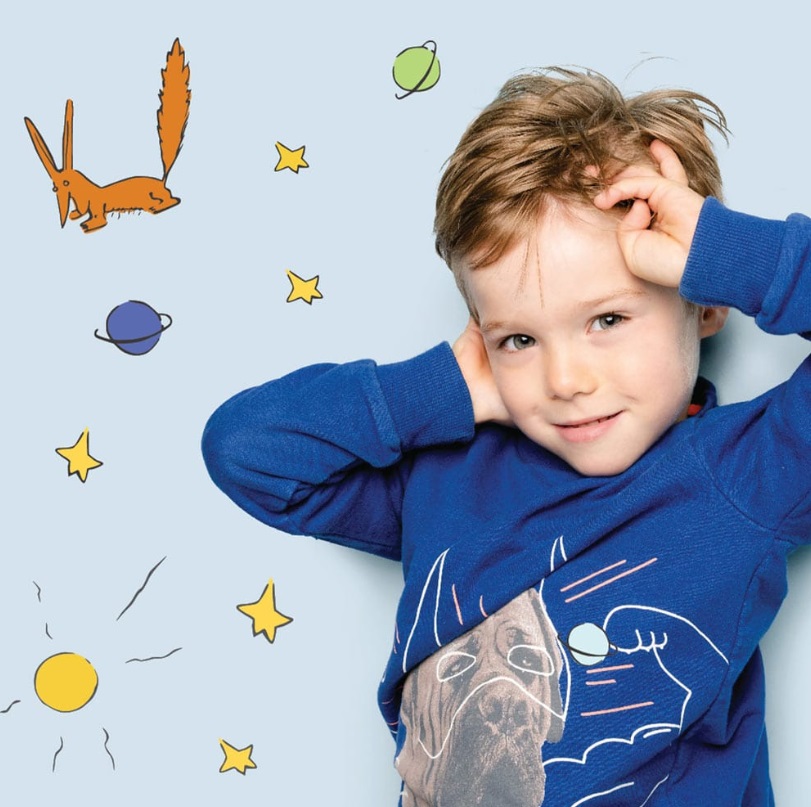 Super Petit silikonska podloga MALI PRINC + 5 markera - Slika 4