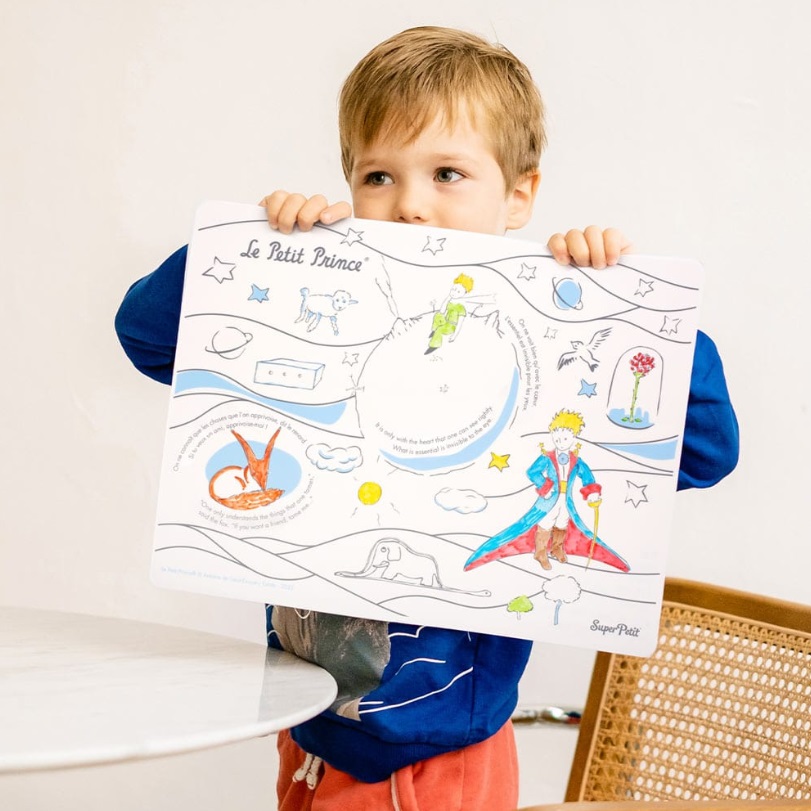 Super Petit silikonska podloga MALI PRINC + 5 markera - Slika 5