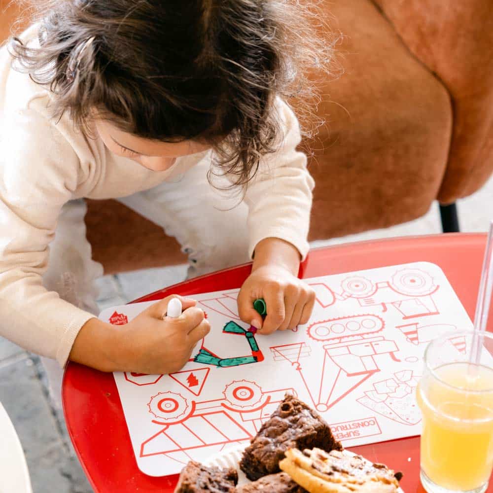 Super Petit MINI silikonska podloga CONSTRUCTION+ 4markera