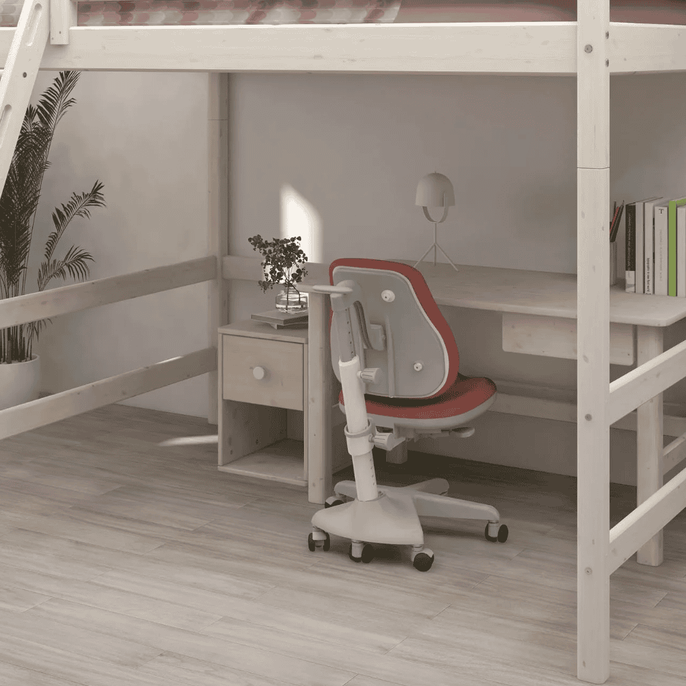 FLEXA High Krevet s kosim ljestvama 140 x 200 cm