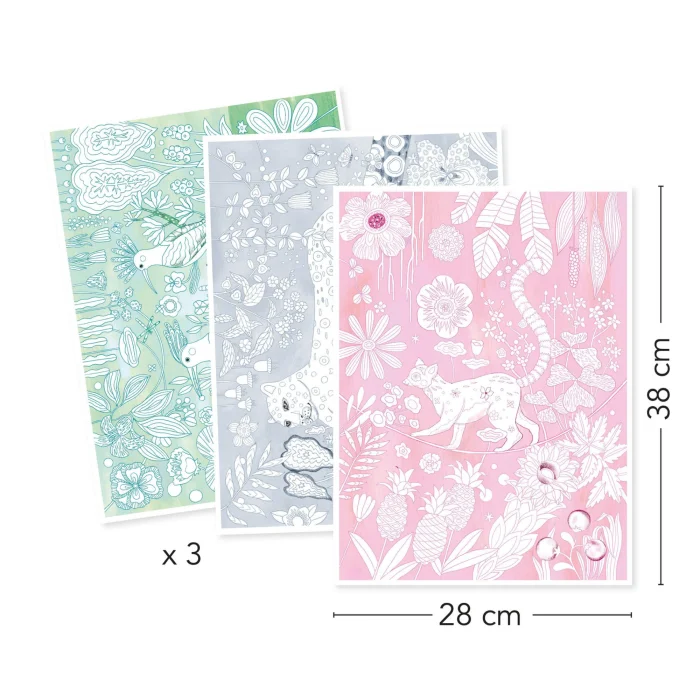 djeco mapa za bojanje životinje