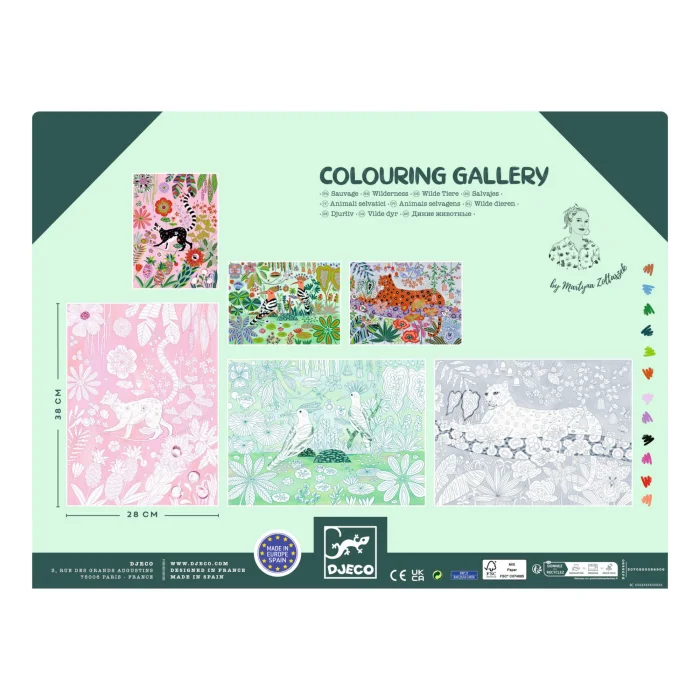 djeco mapa za bojanje životinje