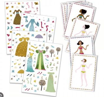 kreativni set sa štambiljama haljine