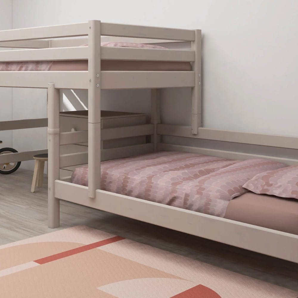 FLEXA Semi-high kutni krevet s kosim ljestvama 90x200