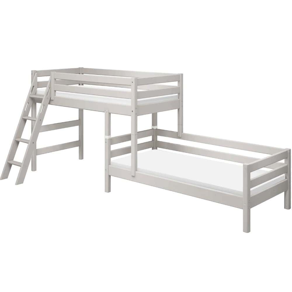 FLEXA Semi-high kutni krevet s kosim ljestvama 90x200