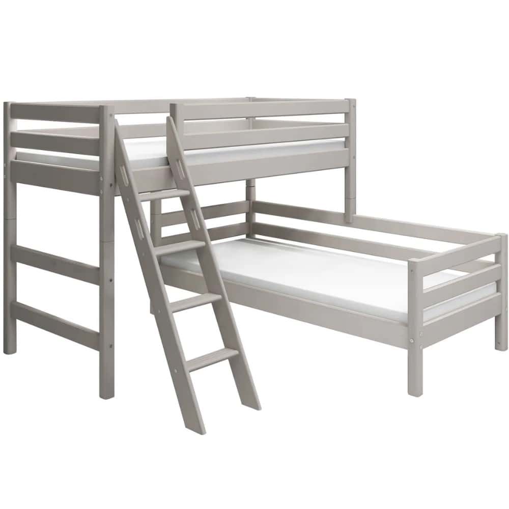 FLEXA Semi-high kutni krevet s kosim ljestvama 90x200