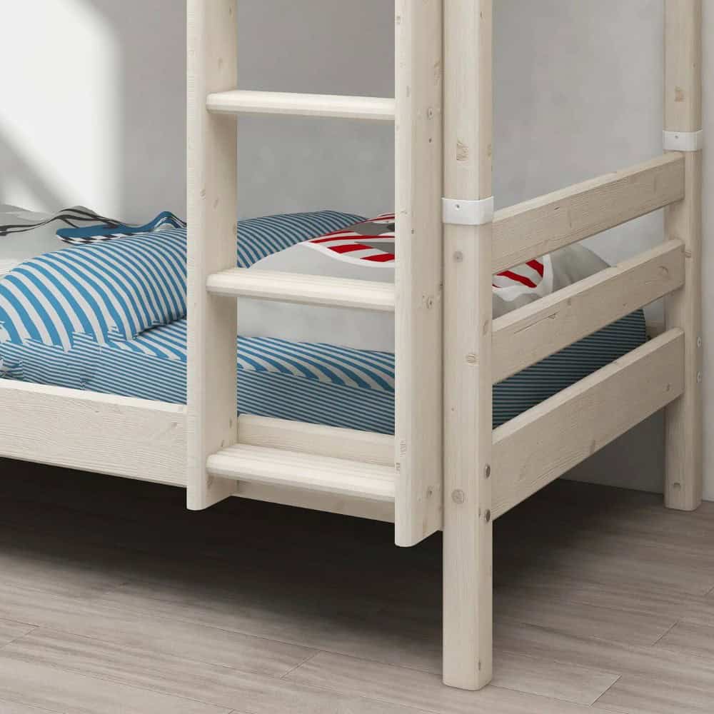 FLEXA Visoki krevet na kat s ravnim ljestvama