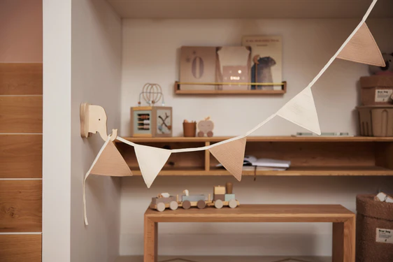 Jollein Ukrasne zastave- Biscuit/Ivory