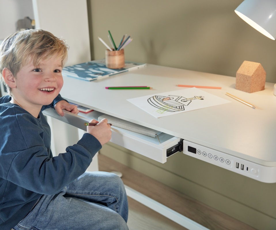 RISE električni stol sa USB utičnicama (visina do 121cm) - Slika 4