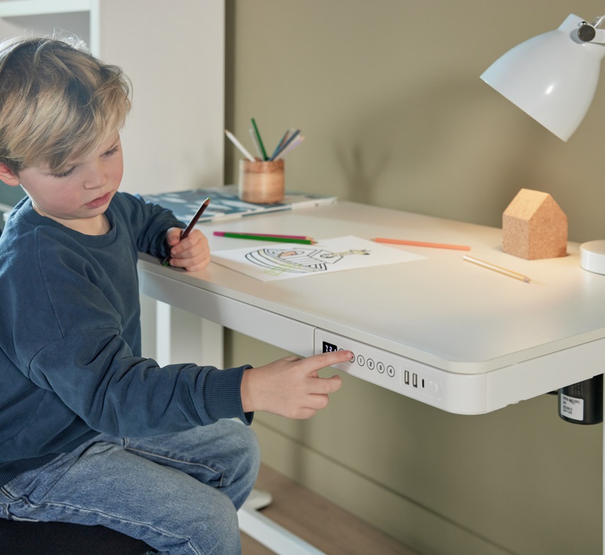 RISE električni stol sa USB utičnicama (visina do 121cm) - Slika 3