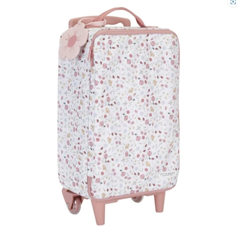 suitcase Flowers and Butterflies