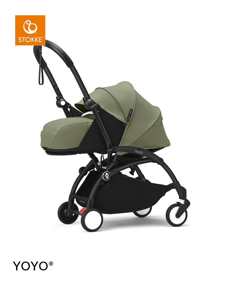 Stokke® YOYO³ kolica s mekanom košarom za novorođenče - bijela šasija - Slika 5