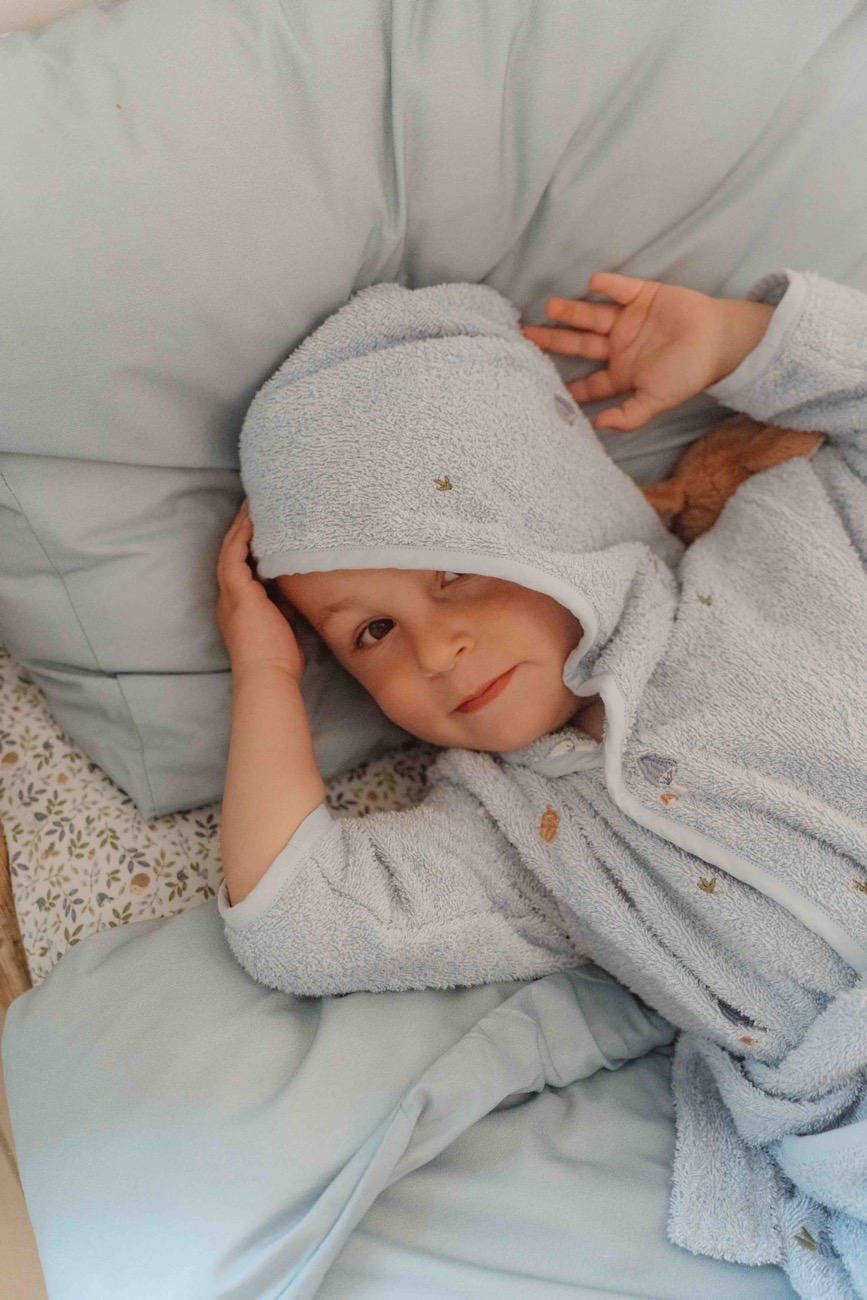 Little Dutch Dječji ogrtač za kupanje Blue