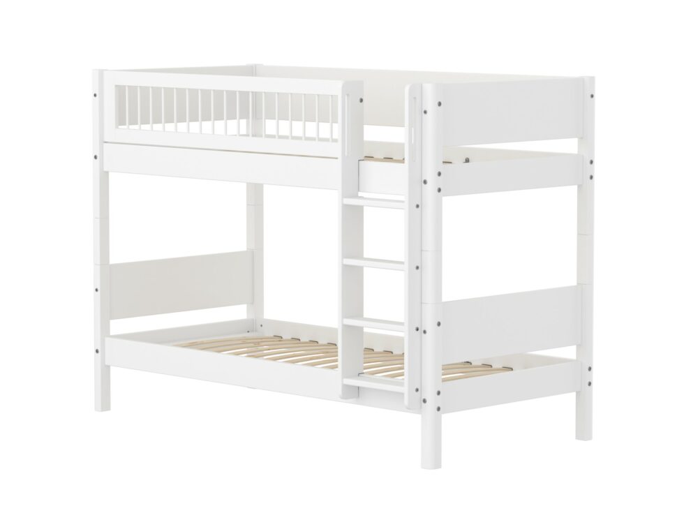 FLEXA WHITE krevet na kat s prečkama