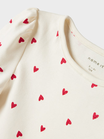 NAME IT Majica Slim sa srcima - Slika 2