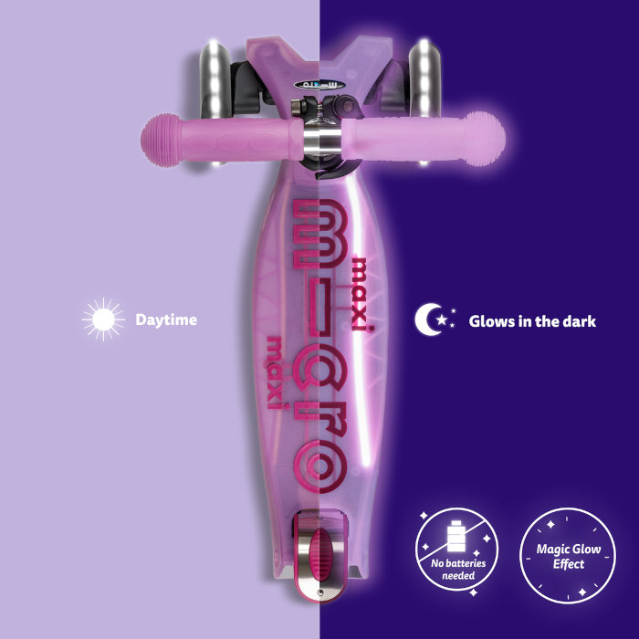 Maxi Micro Deluxe GLOW LED Plus ljubičasti (5-12god) - Slika 3