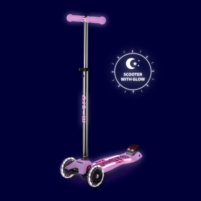 Maxi Micro Deluxe GLOW LED Plus ljubičasti (5-12god) - Slika 4