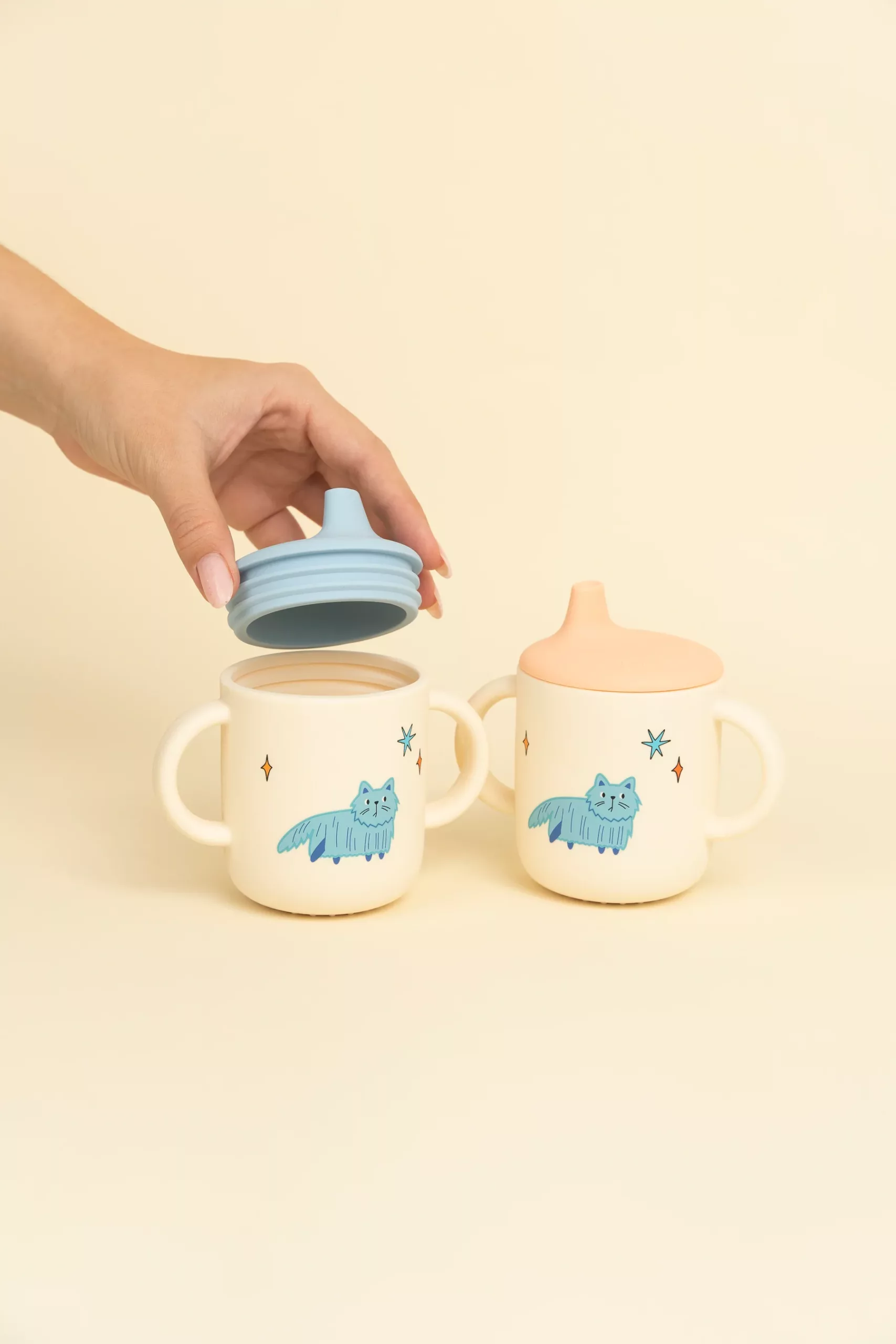 The Cotton Cloud Set silikonskih čašica Funky dogs