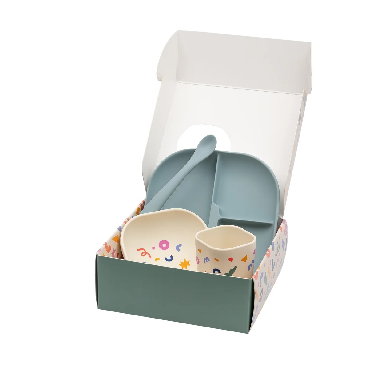 The Cotton Cloud silikonski set za jelo Cobalt - Slika 2