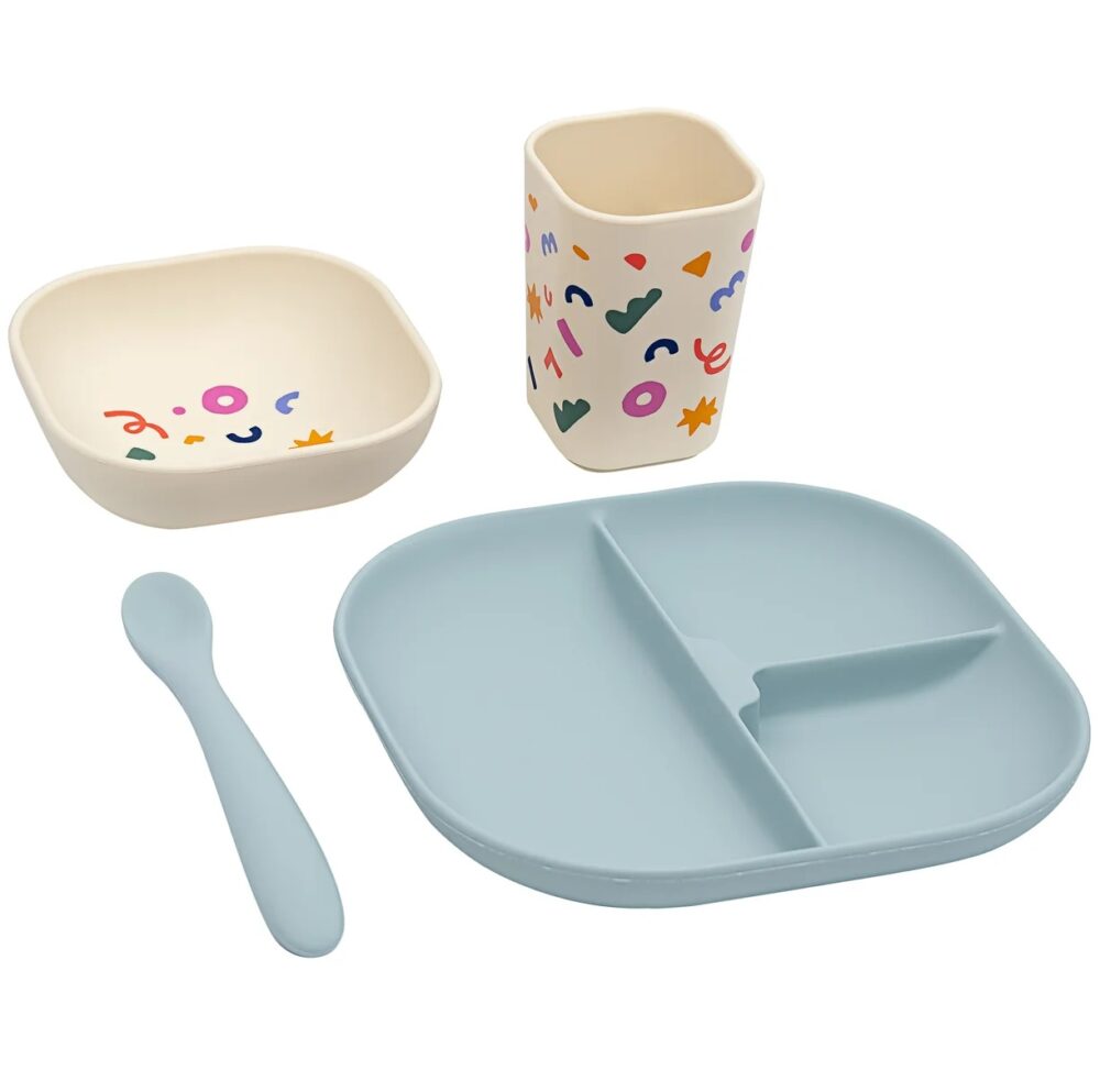 silikonski set za jelo Cobalt