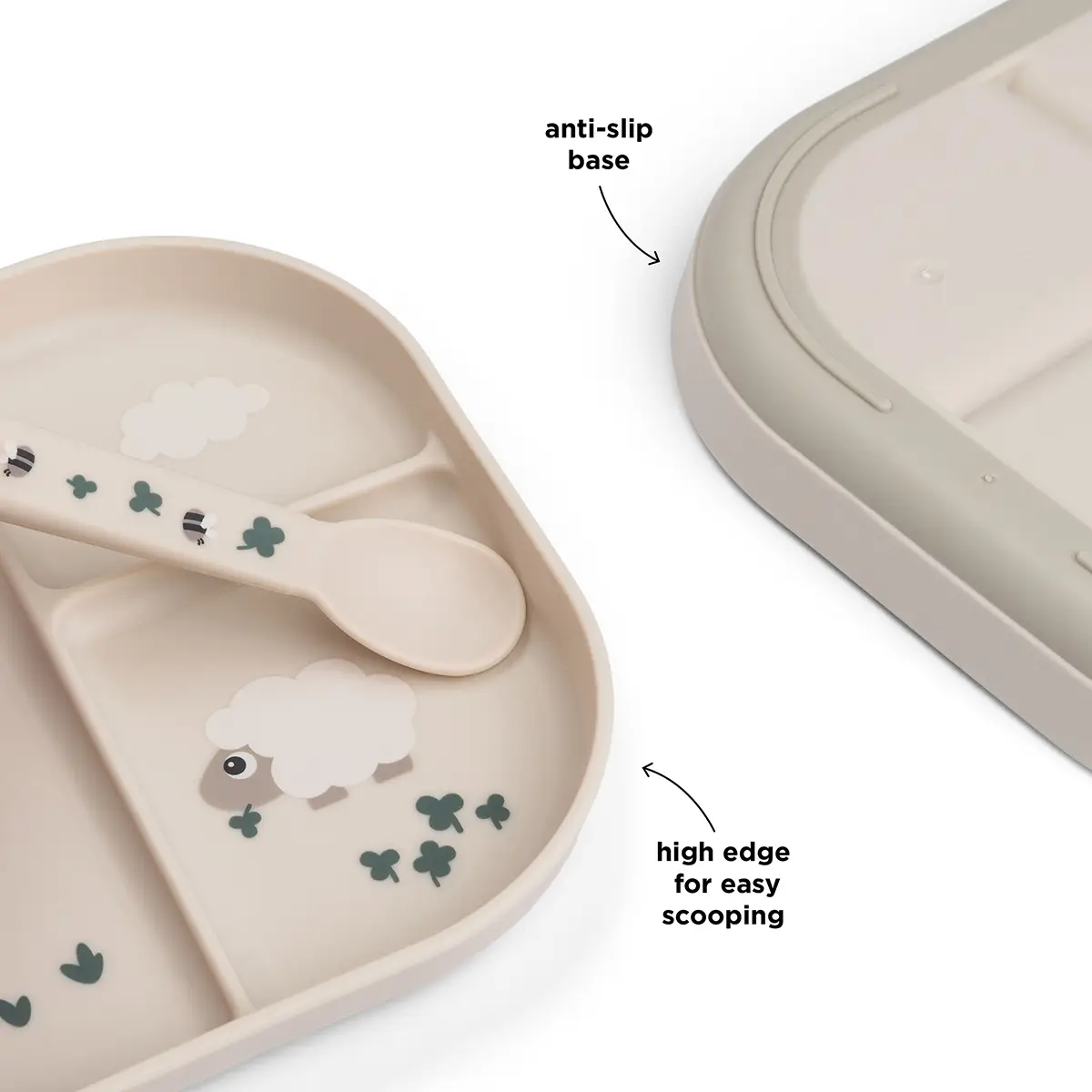 Done by deer razdjelni tanjur Tiny Farm Sand - Slika 2