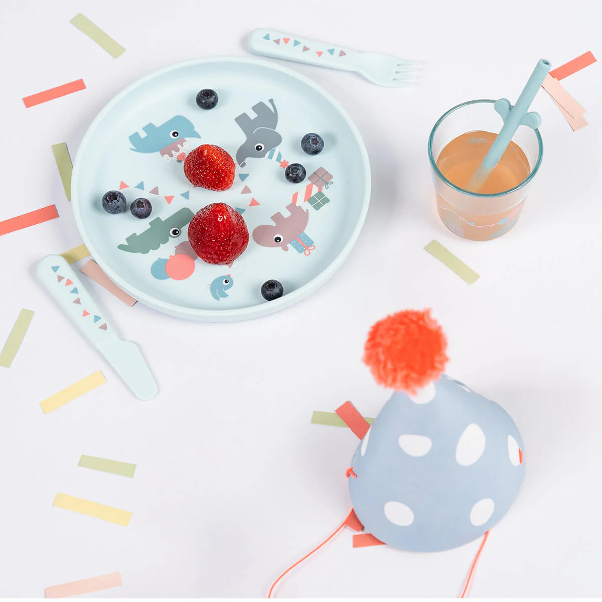 Done by Deer set za jelo Foodie Celebration Blue - Slika 3